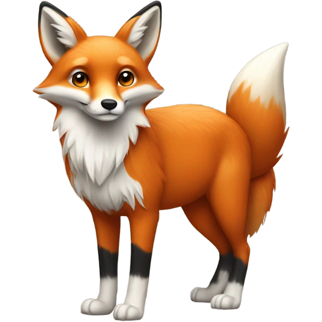 Fox drawing emoji
