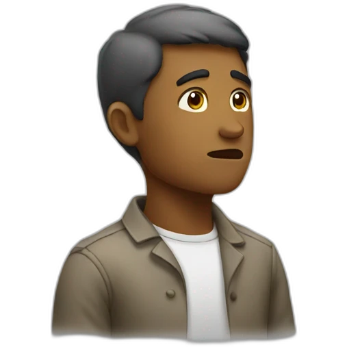 thinking of thinking emoji