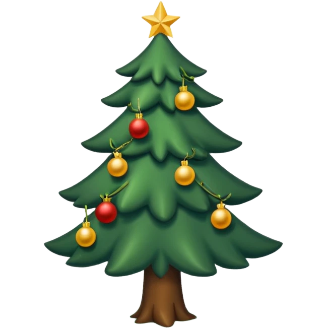 Albero di Natale con luci calde senza palline  emoji