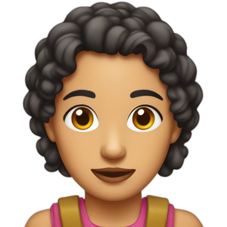 Gordita morena emoji