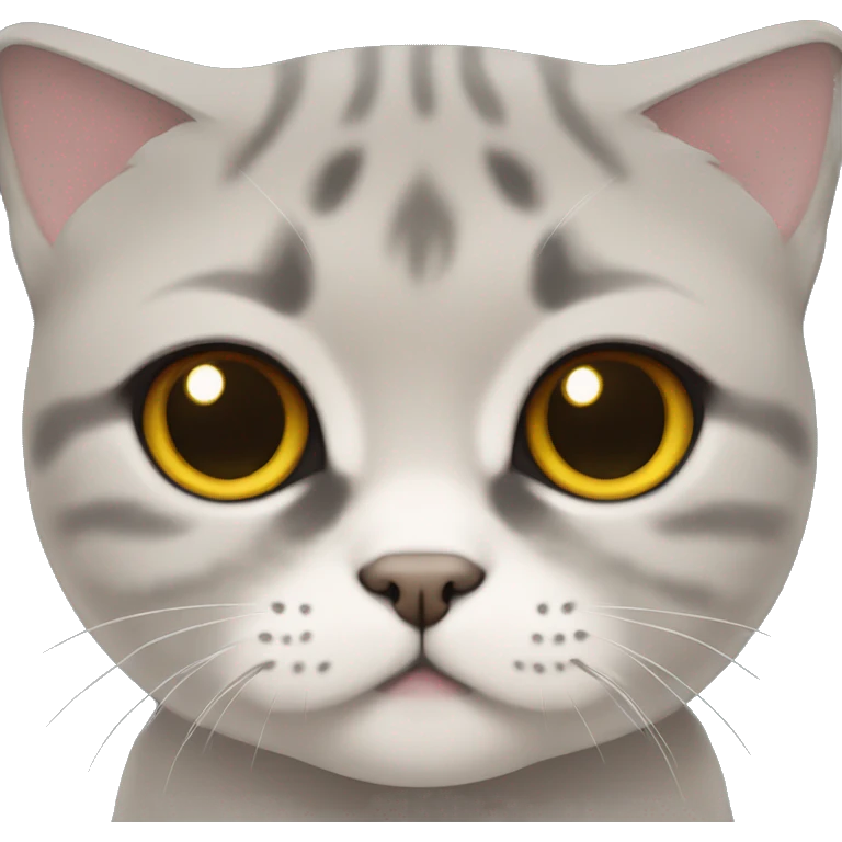 Scottish fold cat emoji