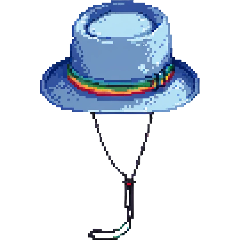 Синяя панамка со шнурком, no background emoji