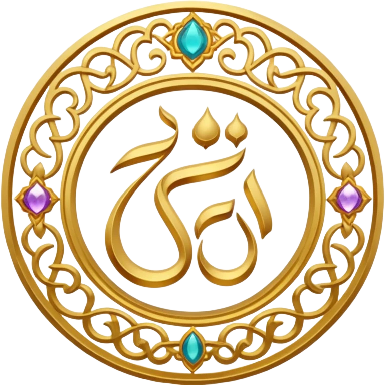 Allah Witten in Arabic emoji