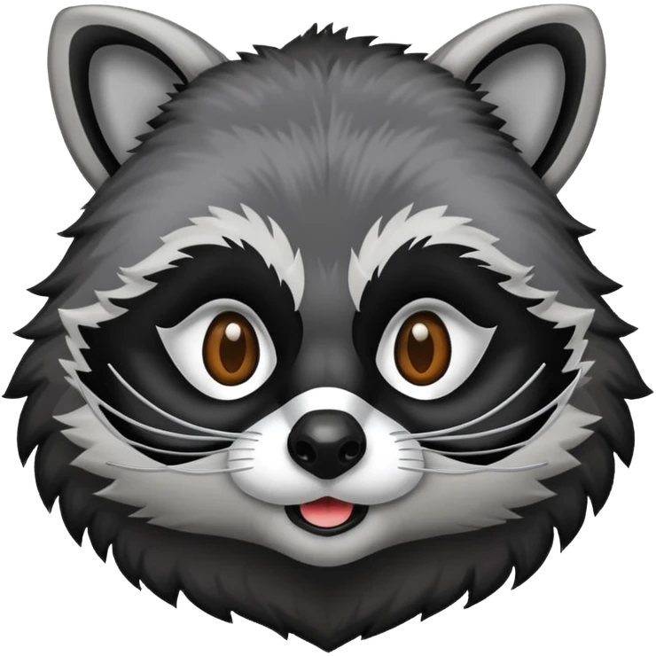 racoon but cartoon emoji