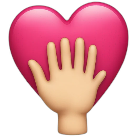 Coeur avec les main emoji