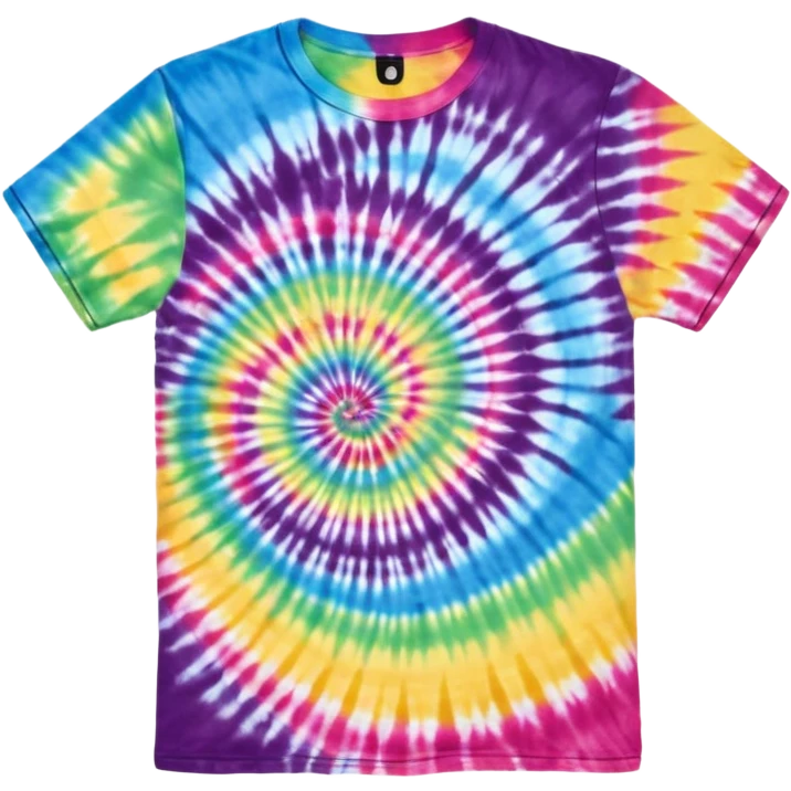 Tye dye tshirt emoji