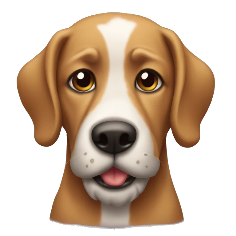 Perro con barba emoji