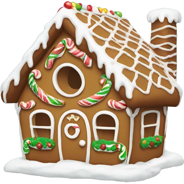 gingerbread house emoji