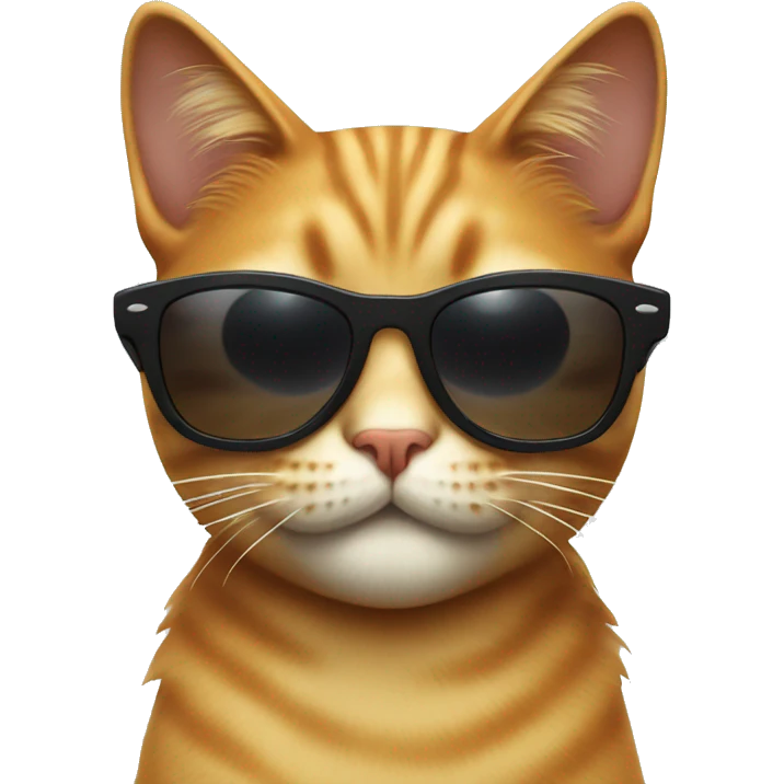 Cat whit sunglasses emoji