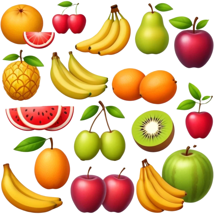 assorted fresh fruits emoji