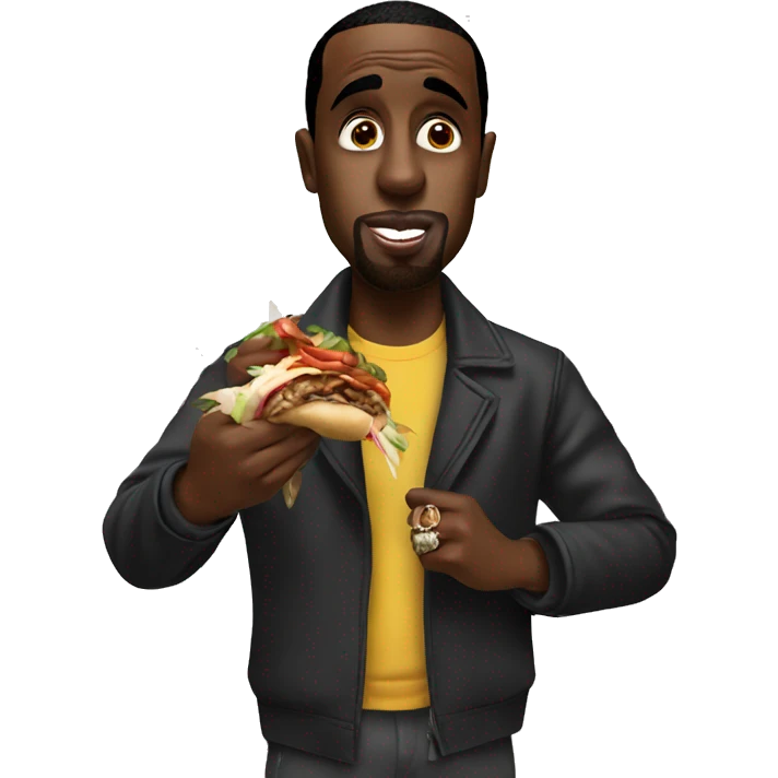 P Diddy eating kebab  emoji