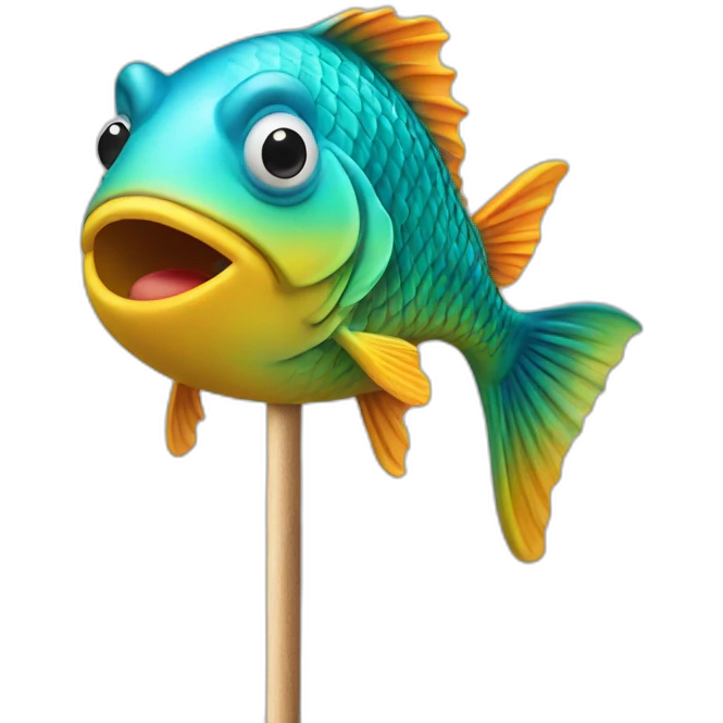 fish on a stick emoji