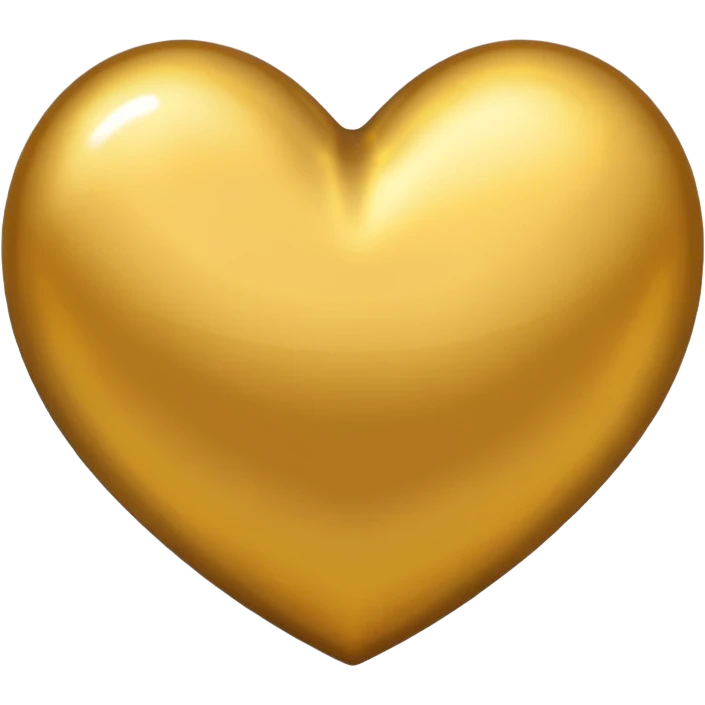 Coração dourado emoji