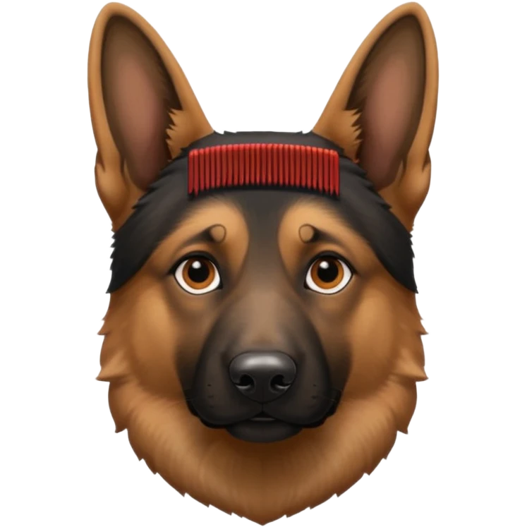 German shepherd head emoji