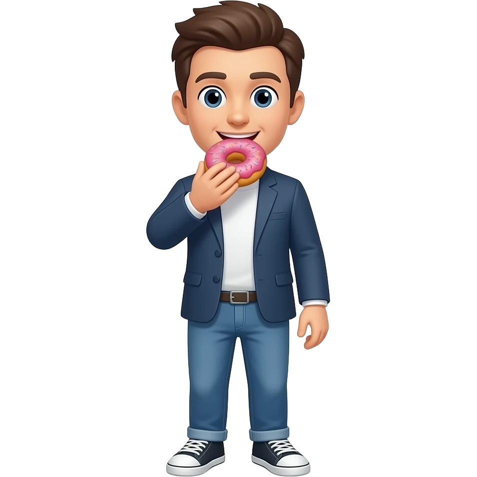 EATING A DONUT emoji