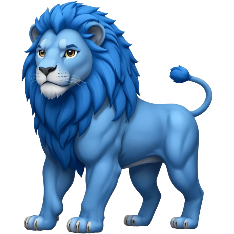 blue lion emoji