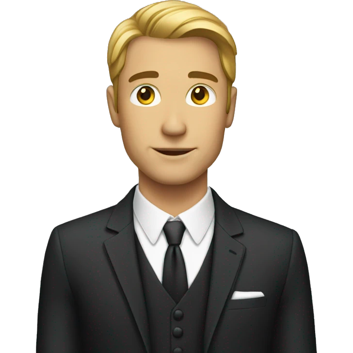 Handsome man with formals  emoji
