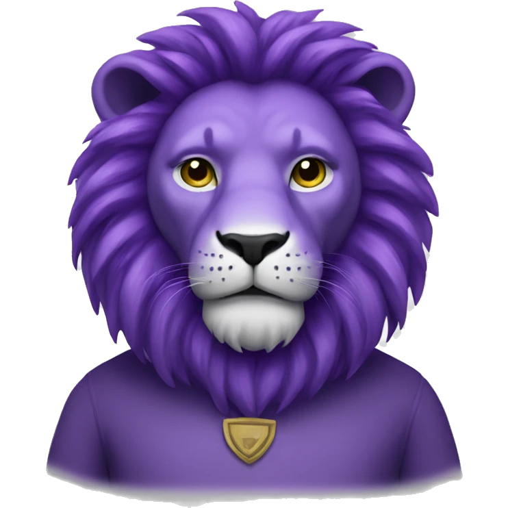 Purple lion emoji