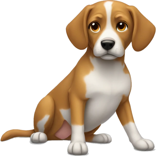 just a chill guy dog emoji