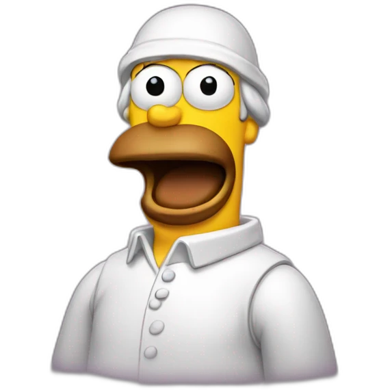 homer donut surprised emoji