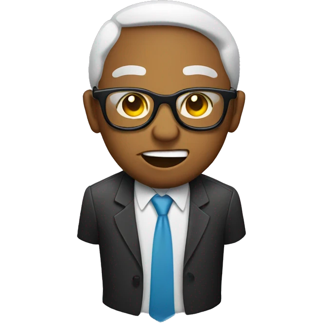 Emoji wearing glasses with tongue sticking out emoji