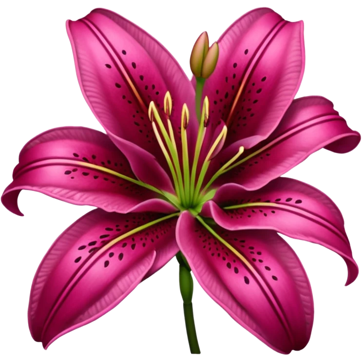 dark pink lilium emoji