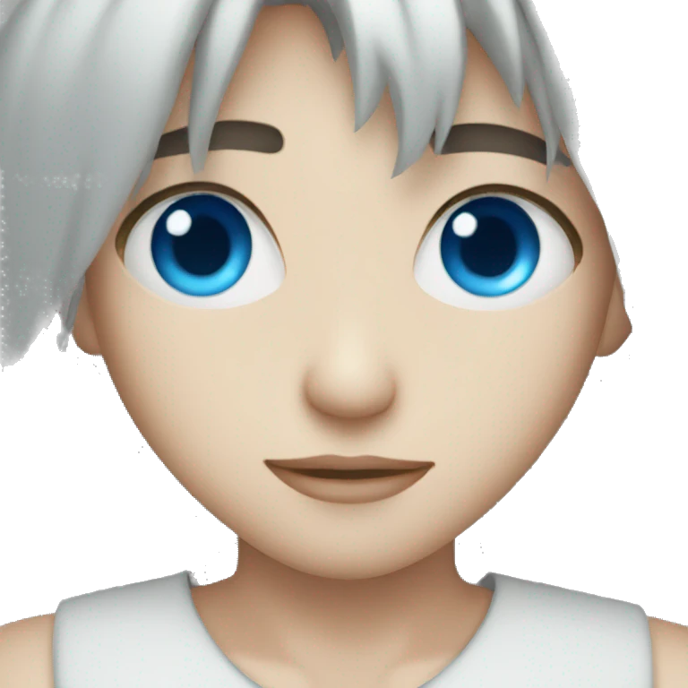 Boy with blue eyes emoji