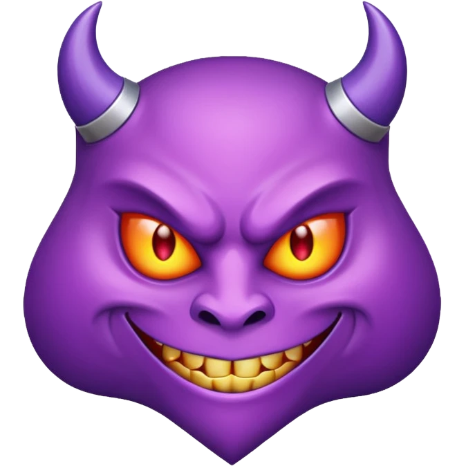 devil solitaire symbol purple emoji