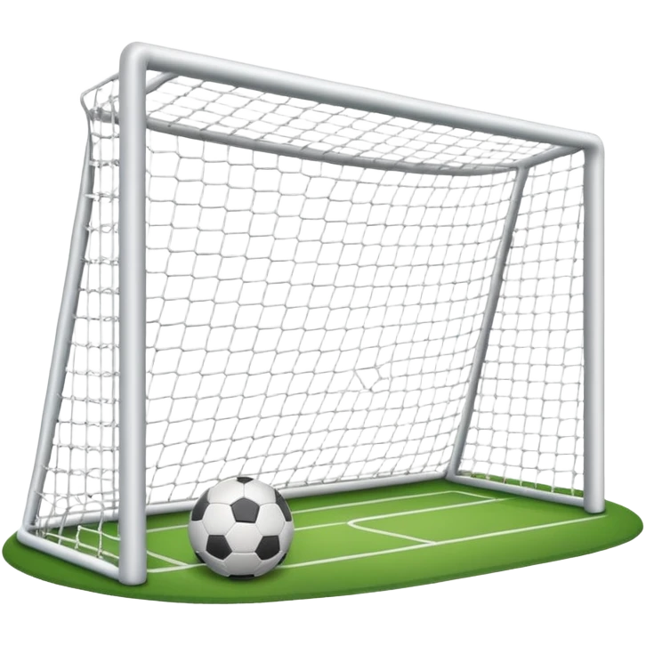 football goal straight on without grass emoji