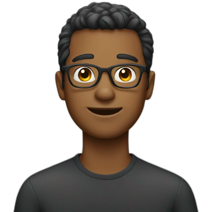 guy with glasses emoji