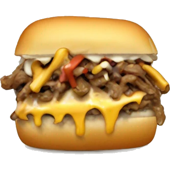 Donald trump eating cheesesteak  emoji