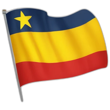 Bandera con mitad roja abajo y mitad amarilla arriba  emoji