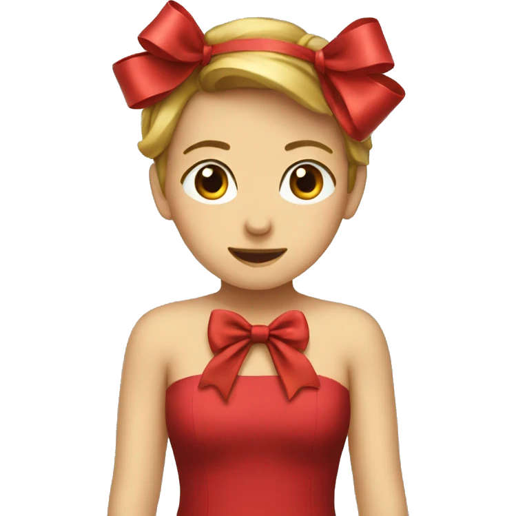 Red bow emoji