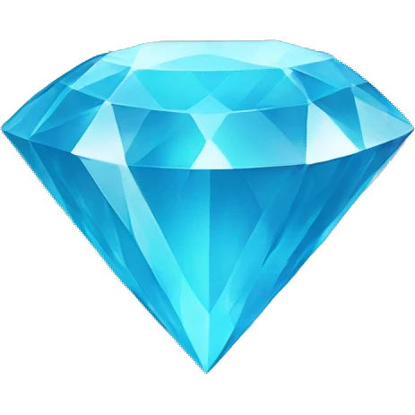 Sky blue diamond emoji