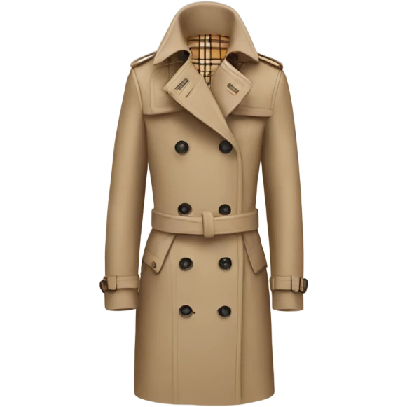 Create a Burberry coat  emoji