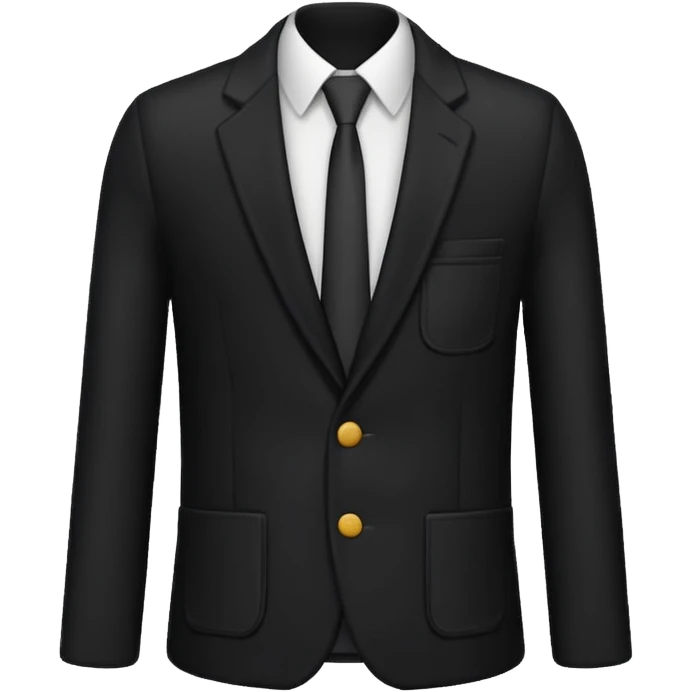 school blazer black emoji