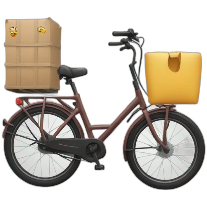 A cargo bike emoji