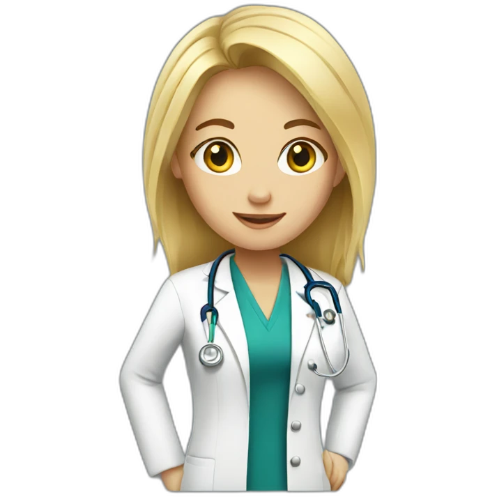 blonde doctor emoji