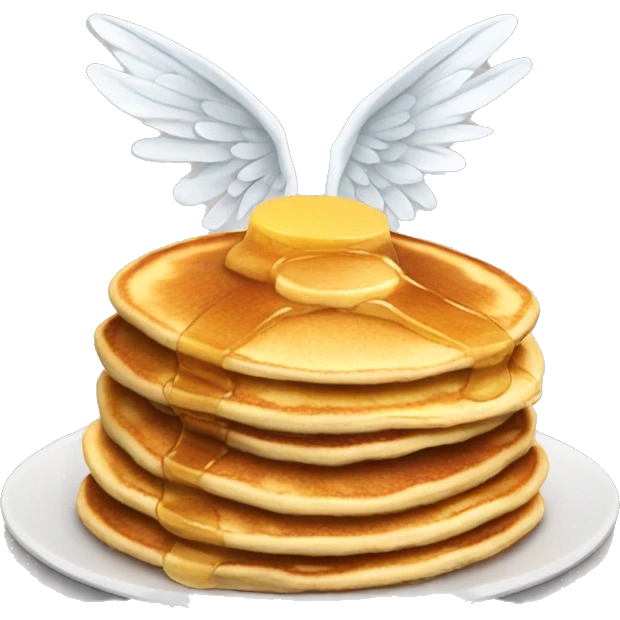 pancakes with wings emoji