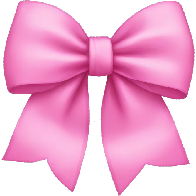 pink bow emoji