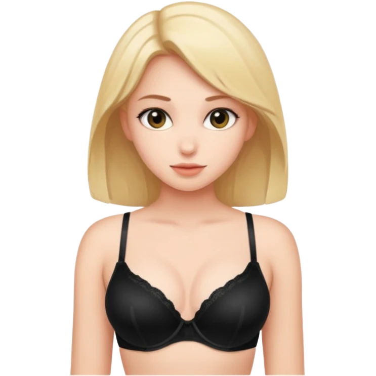 Girl wearing bra emoji