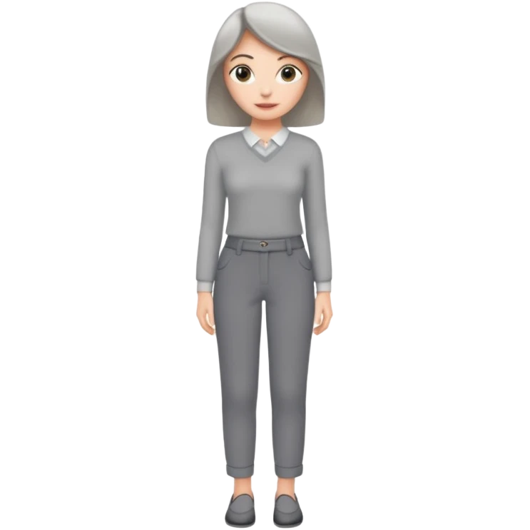 grey trousers female emoji