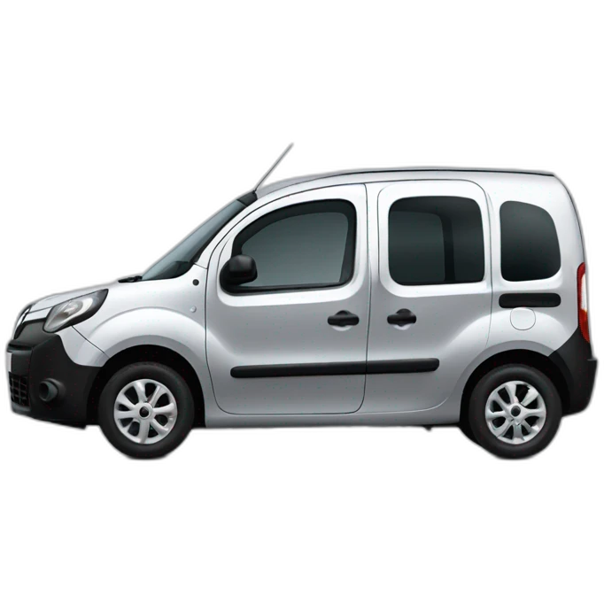 grey renault kangoo with glass windows emoji