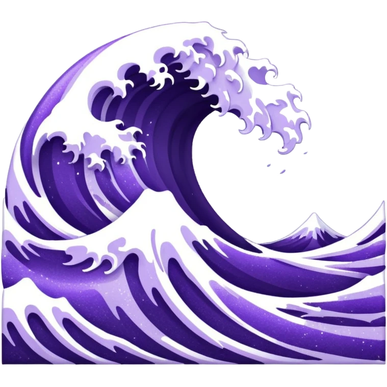 glitter purple cian wave ocean emoji