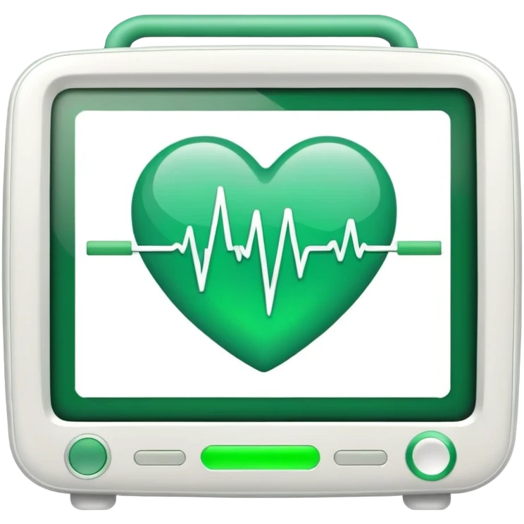 heartbeat line on heart monitor emoji