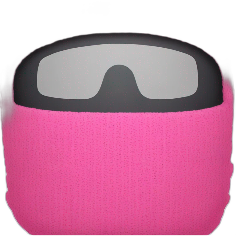 pink ski mask  emoji