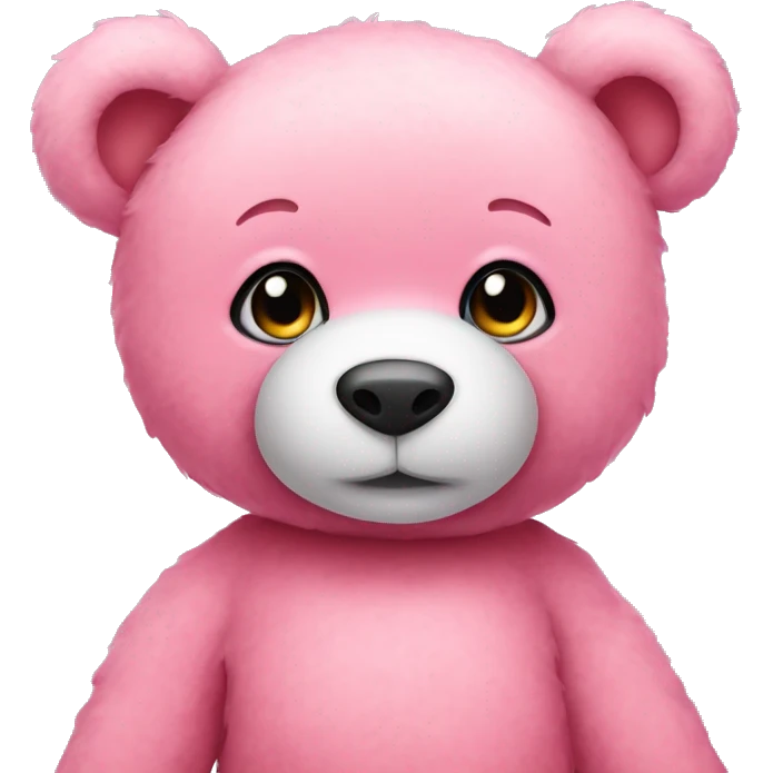 cute pink teddy bear  emoji