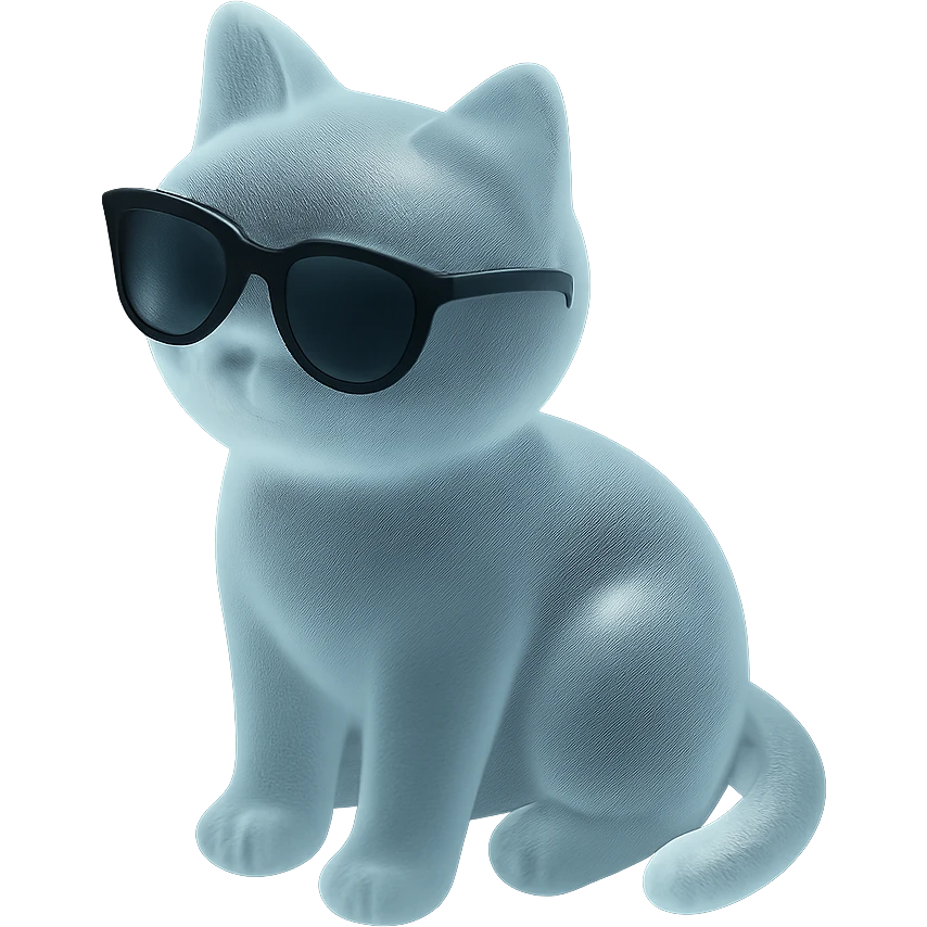 Cat wearing sunglasses emoji