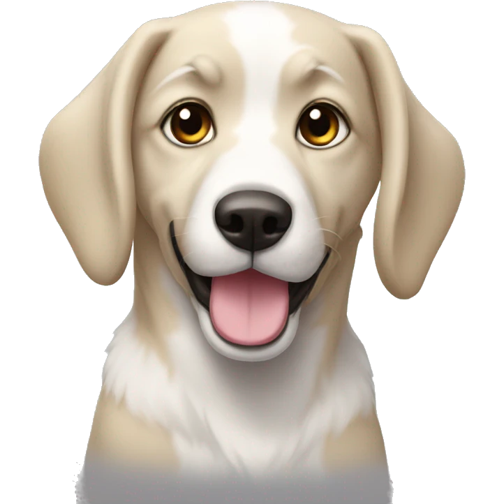 perrita blanca  emoji