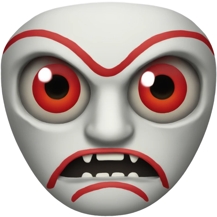 oni mask red eyes emoji